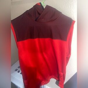 And1 Men’s short sleeveless hoodies size class red